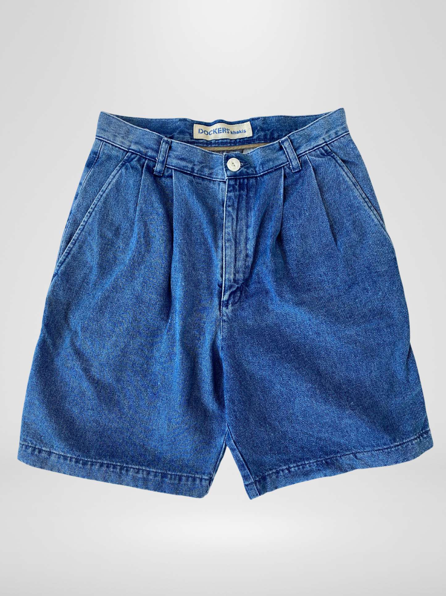 Vintage 90s Men’s Dockers Blue Denim Shorts - 30