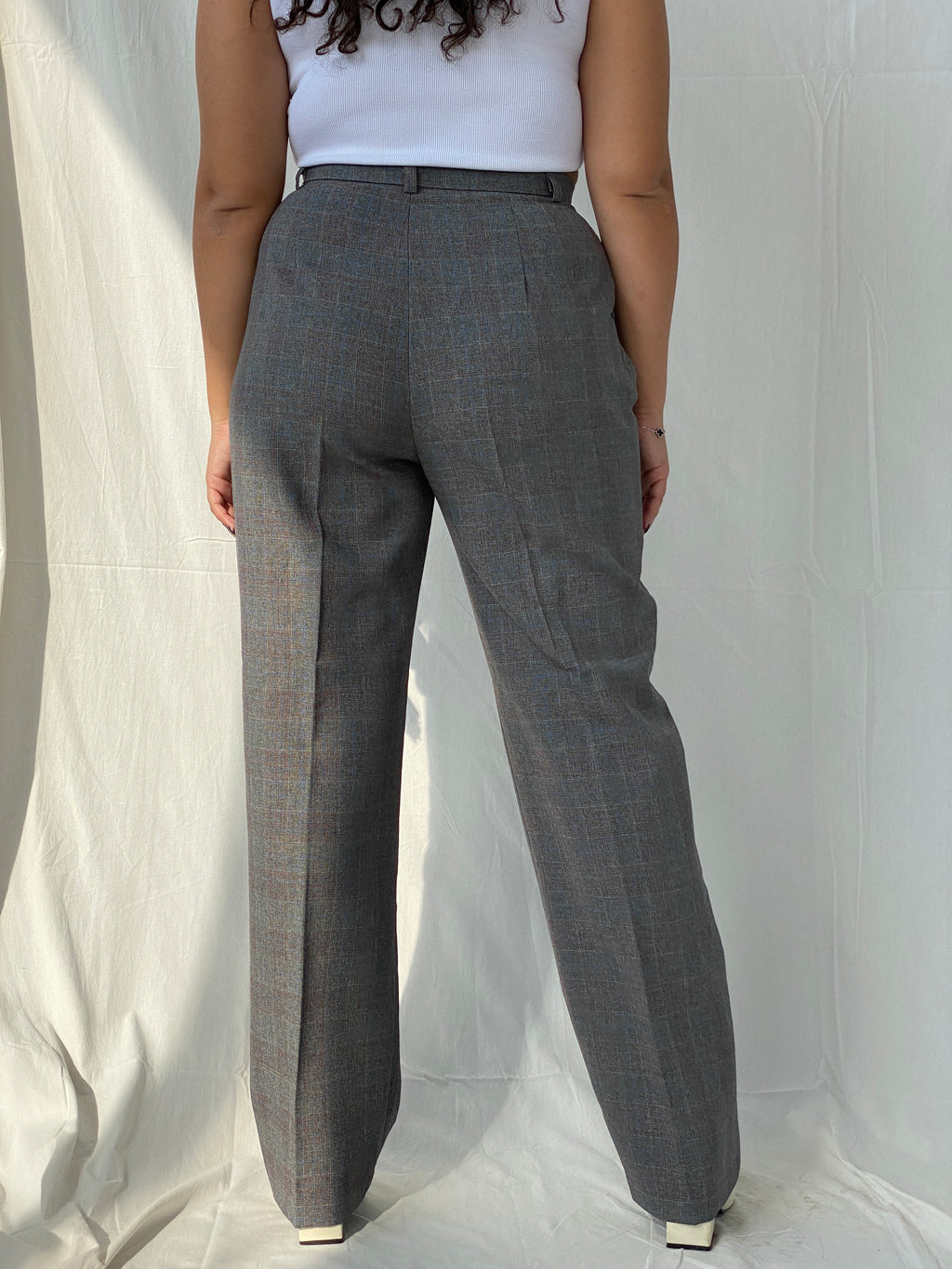 Vintage 70s/80s Sears Roebuck CO Pants That Fit Grey High Rise Office Trousers