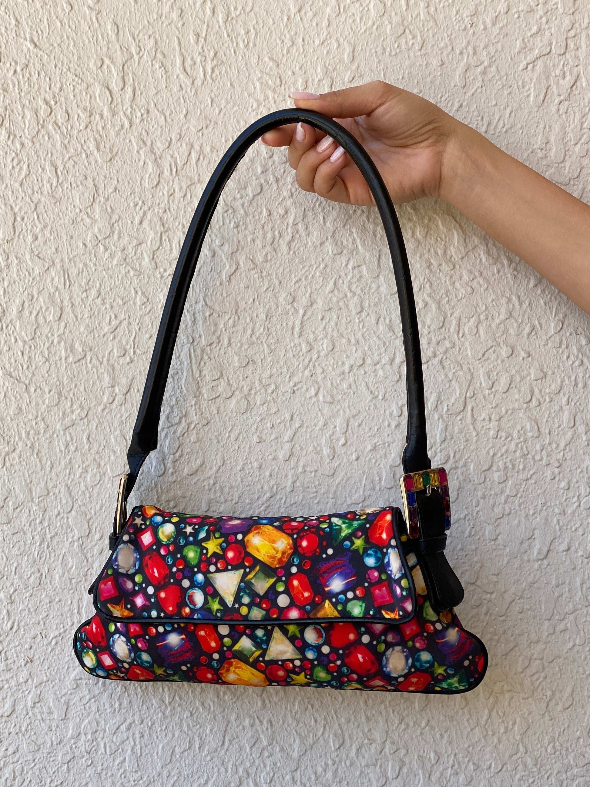 Statement Vintage Y2K Patrick Cox Multi-colored Beaded Shoulder Bag - Balagan Vintage Shoulder Bag bag, beaded bag, embellished bag, handbag, NEW IN, shoulder bag, vintage bags