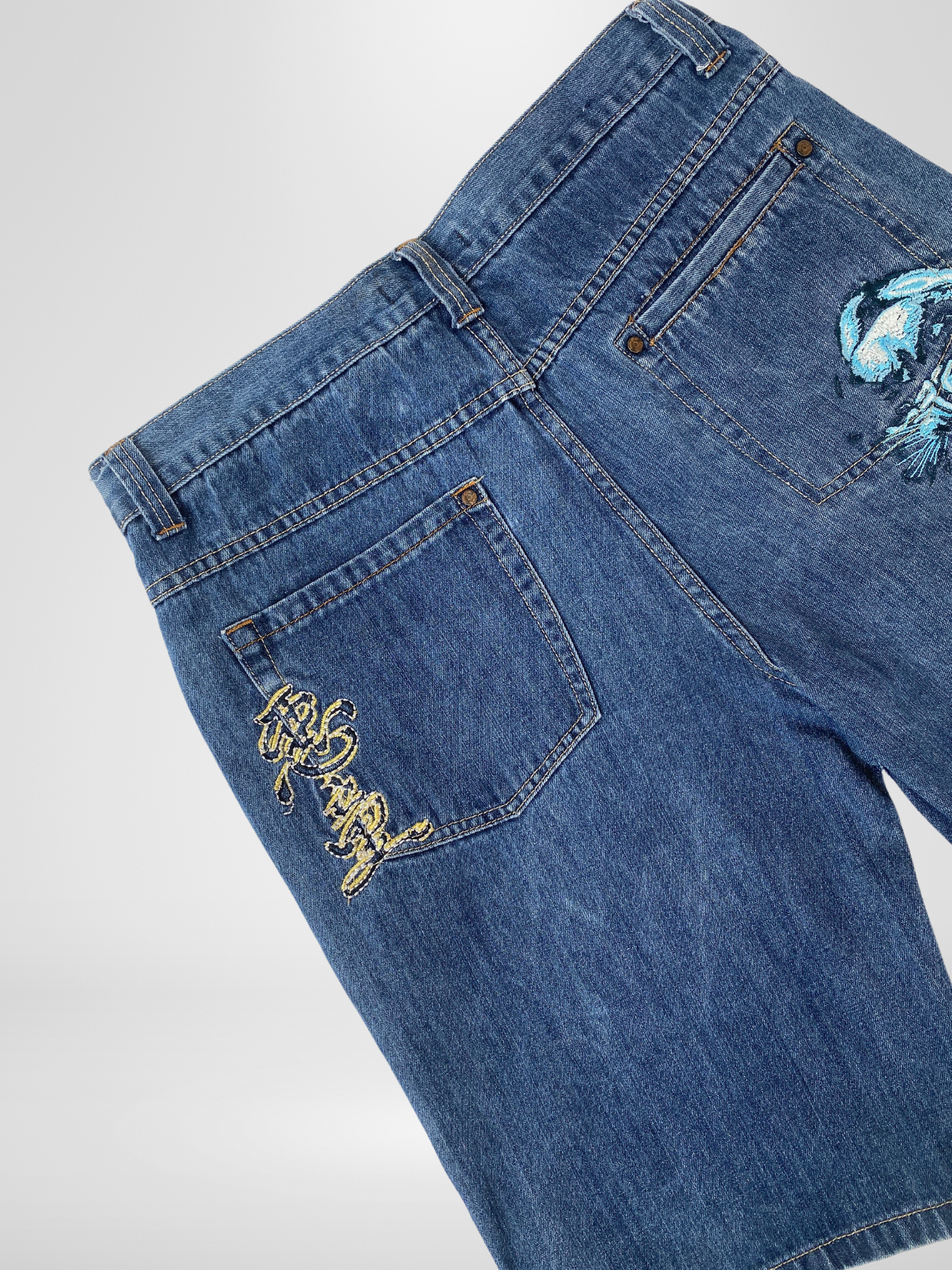 Y2K Paco Jeans Streetgear Embroidered Men‘s Jorts