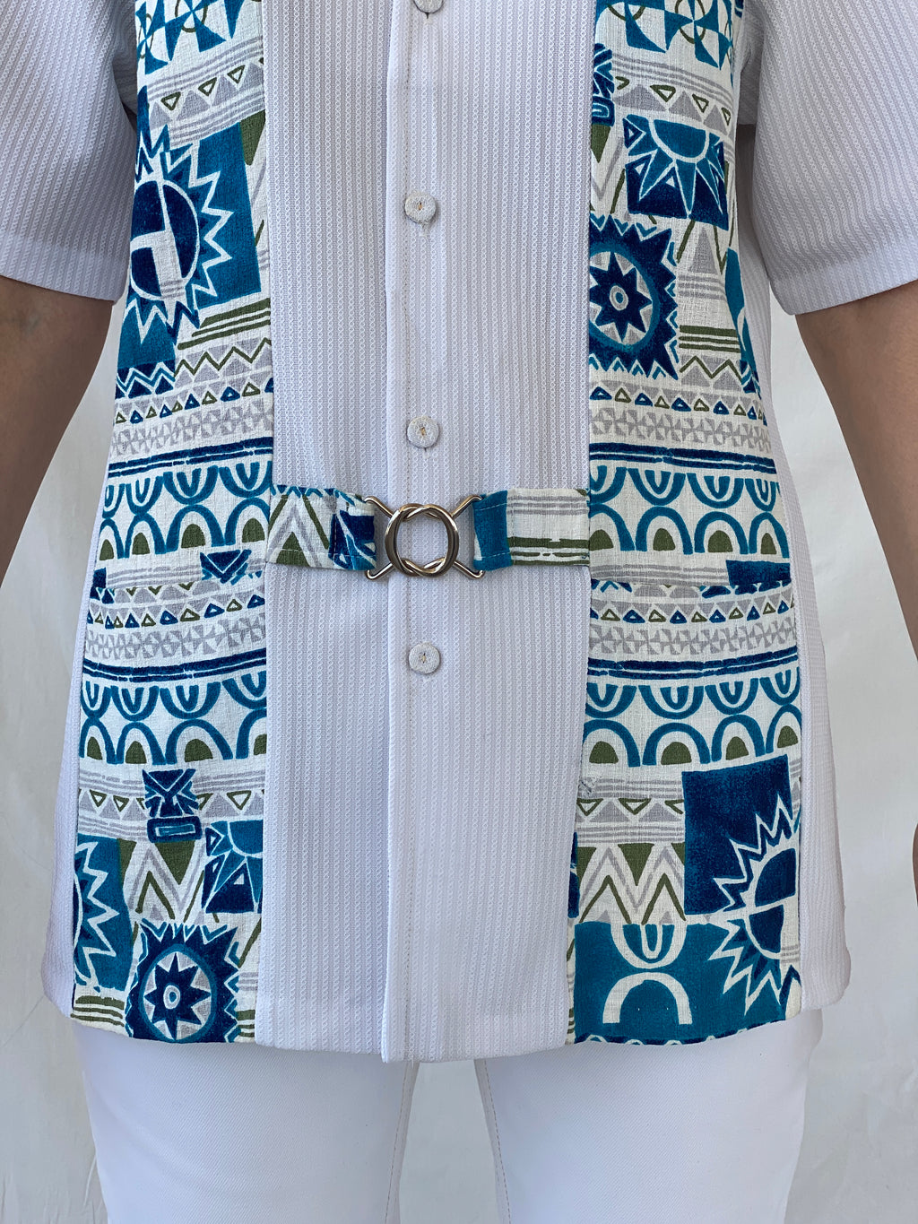 Vintage Liberty House White Aloha Hawaiian Short Sleeve Shirt - M