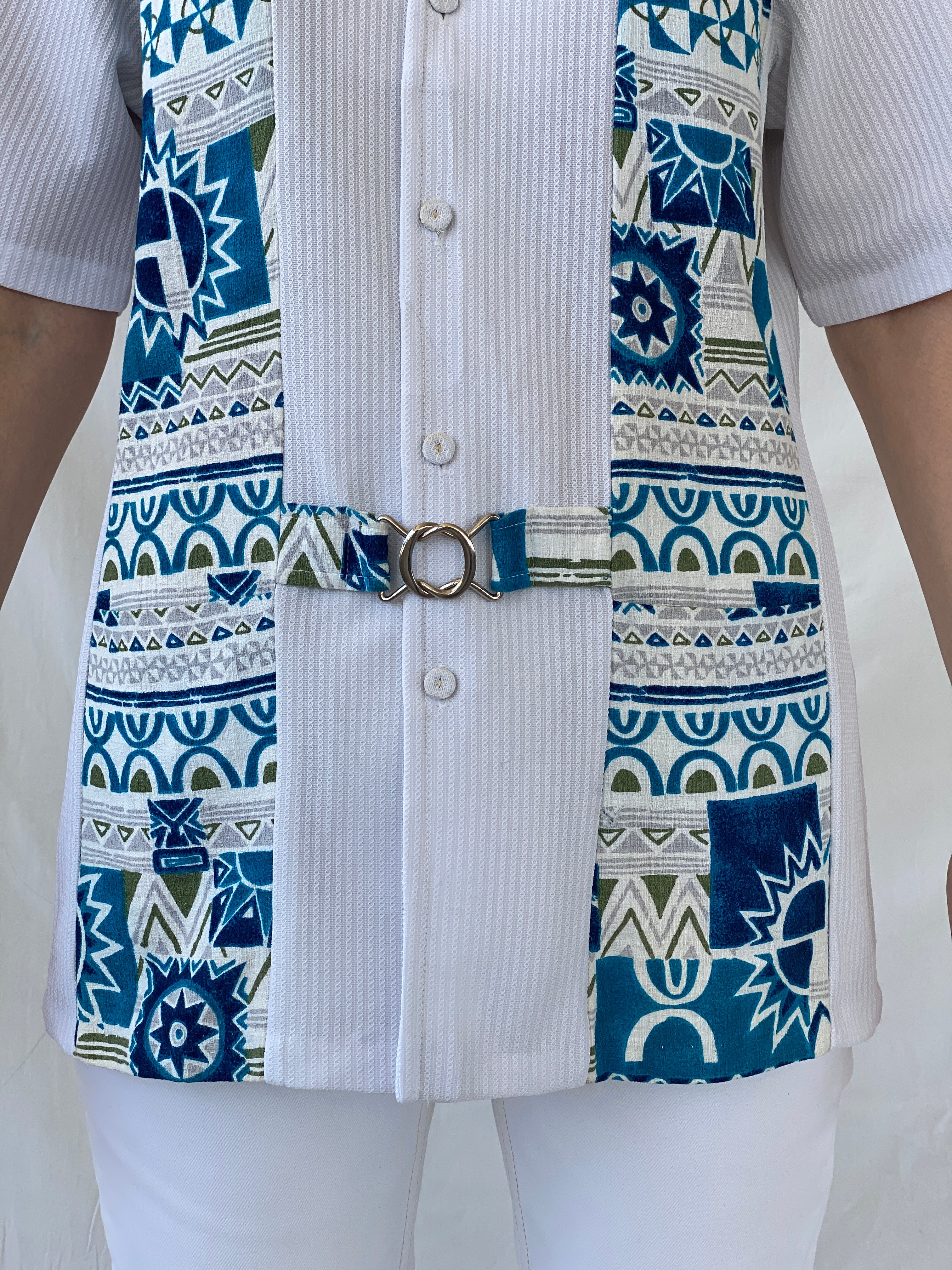 Vintage Liberty House White Aloha Hawaiian Short Sleeve Shirt - M