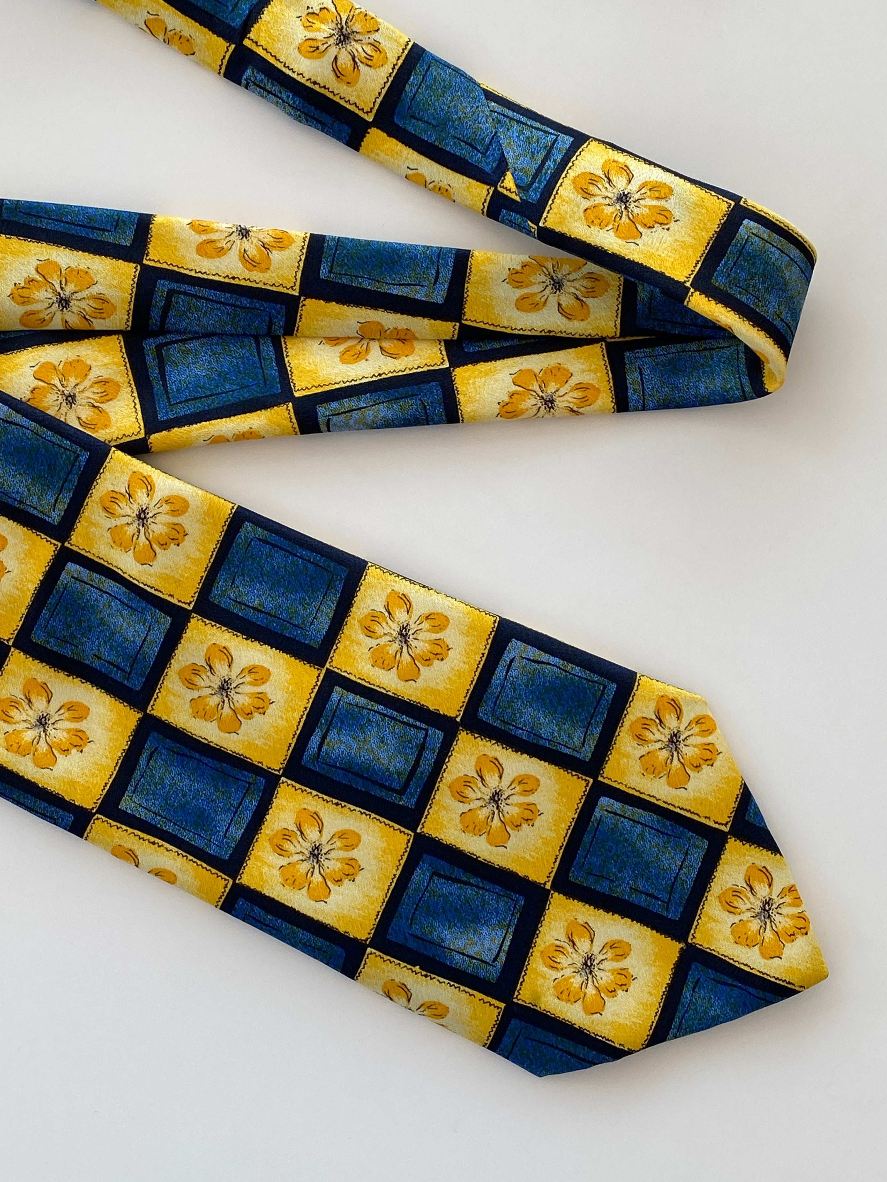 Vintage 90s Kartel Floral Print Tie - Balagan Vintage Ties 90s, NEW IN, print, printed tie, tie, ties, vintage, vintage tie
