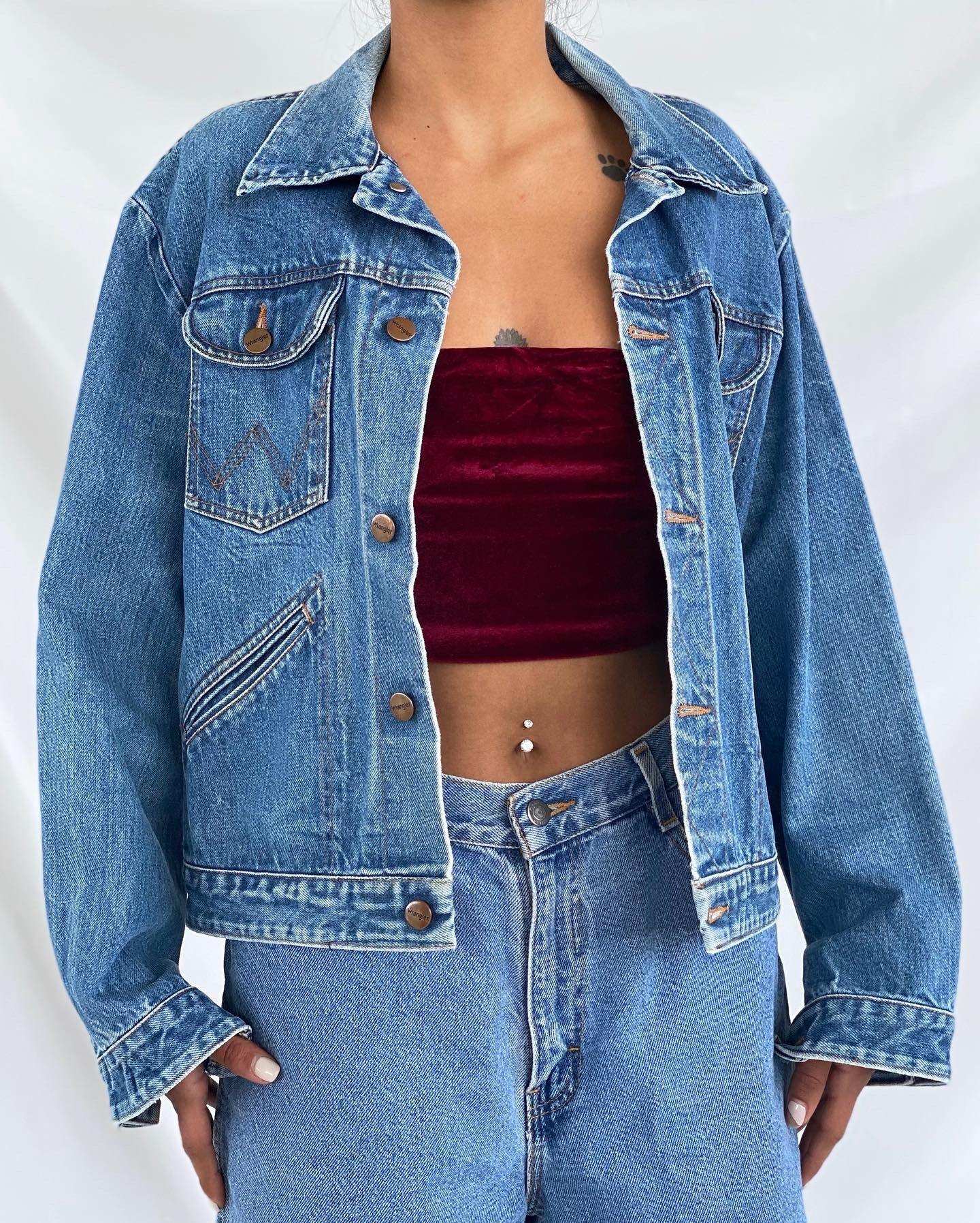 Wrangler Denim Jacket - Balagan Vintage Denim Jacket 