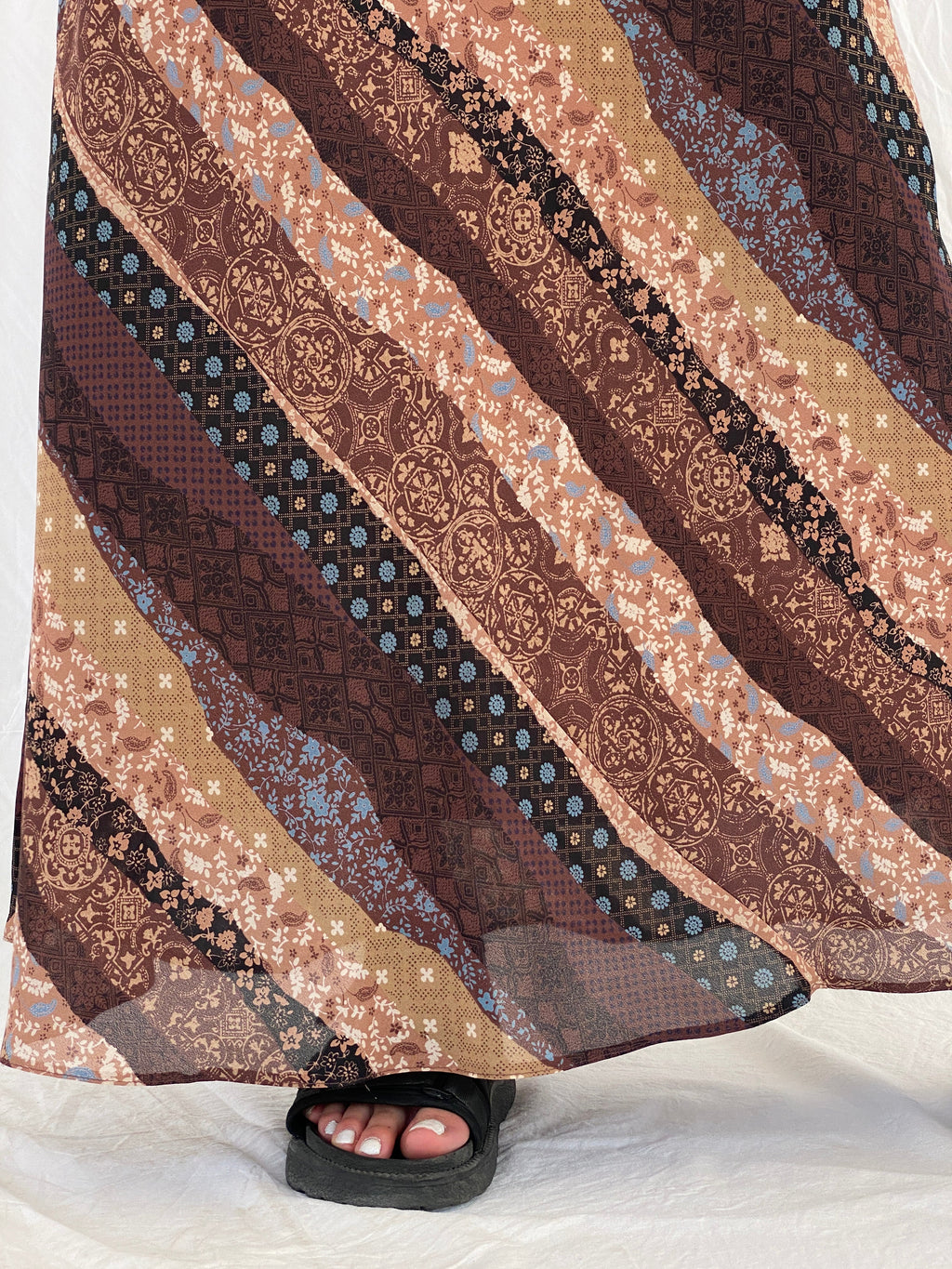 Vintage Votre Mode Brown Maxi Skirt - M/L