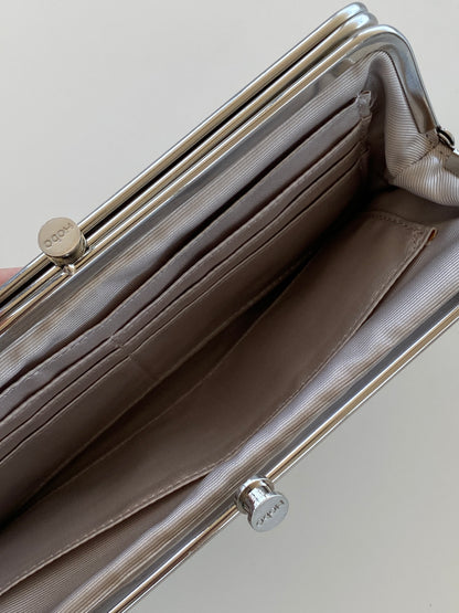 Hobo Blue & Tan Genuine Leather Clutch Wallet