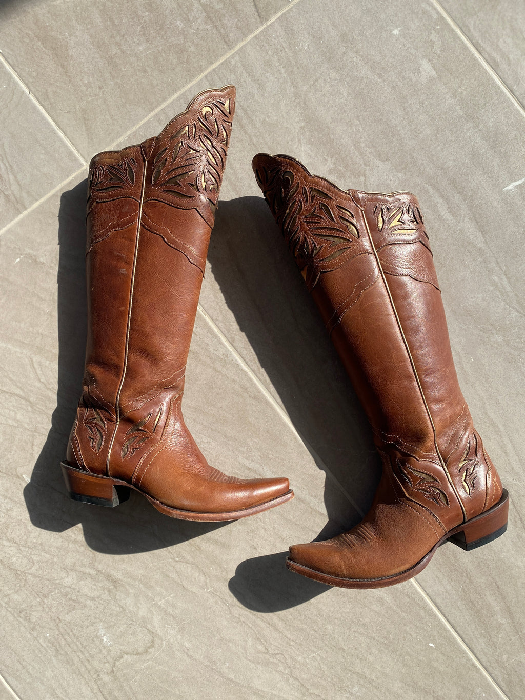 Ariat Chaparral Tall Brown And Gold Women’s Western Cowboy Boots