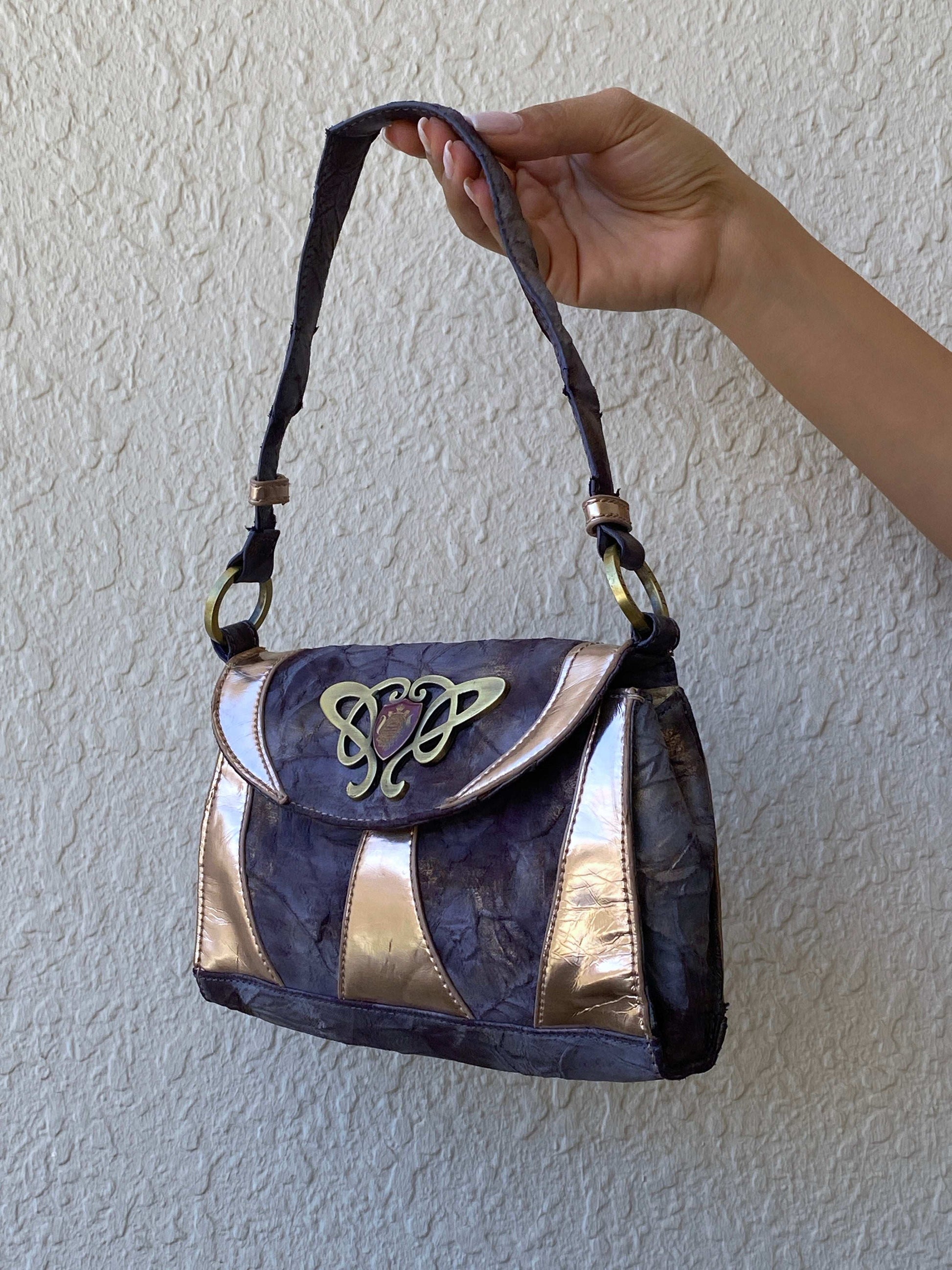 Pure Purple and Rose Gold Mini Handbag - Balagan Vintage Mini handbag 00s, bag, handbag, NEW IN, shoulder bag