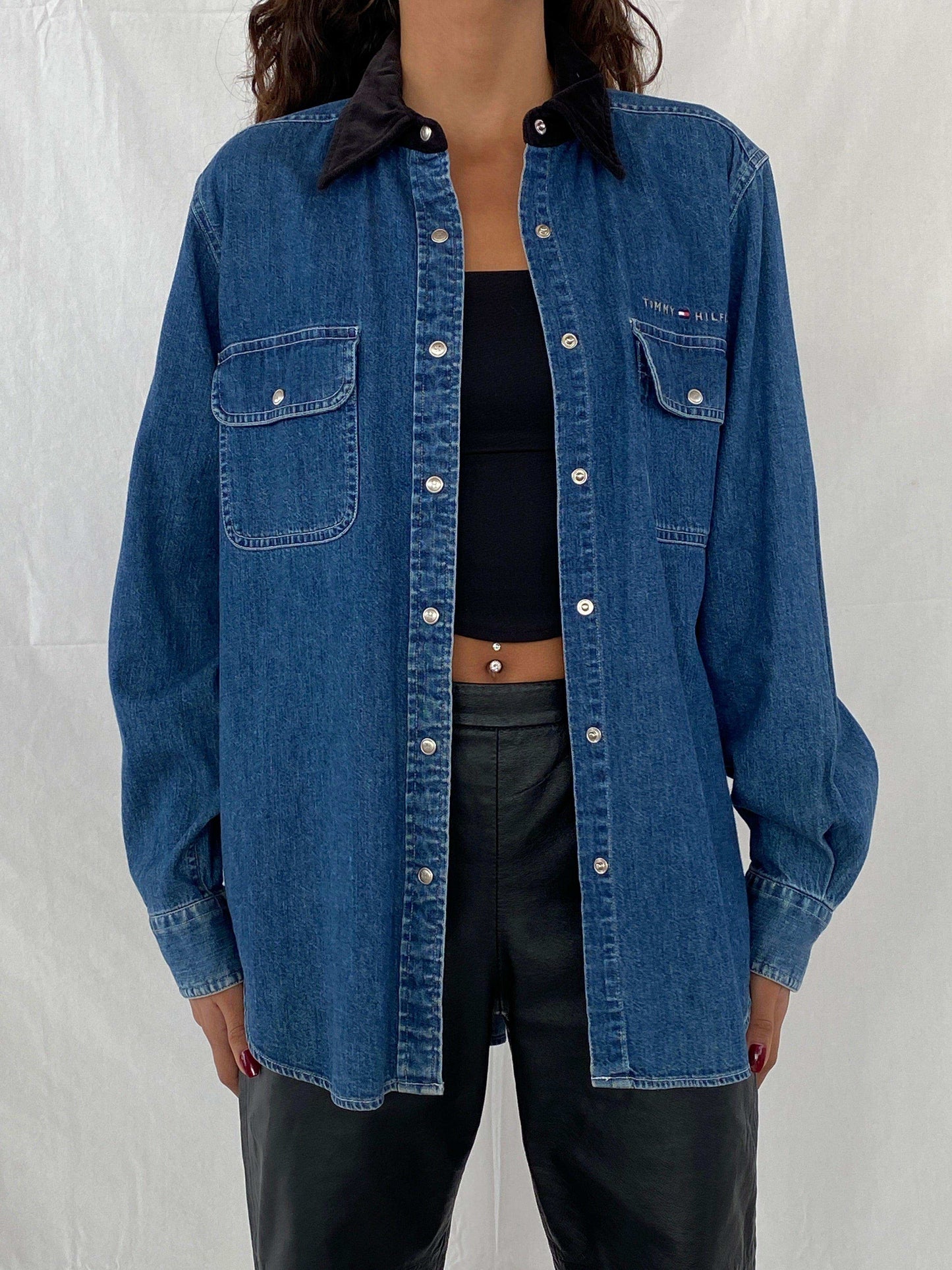 Tommy Hilfiger Denim Shirt - Balagan Vintage Denim Shirt 00s, NEW IN, Tojan, Tommy hilfiger