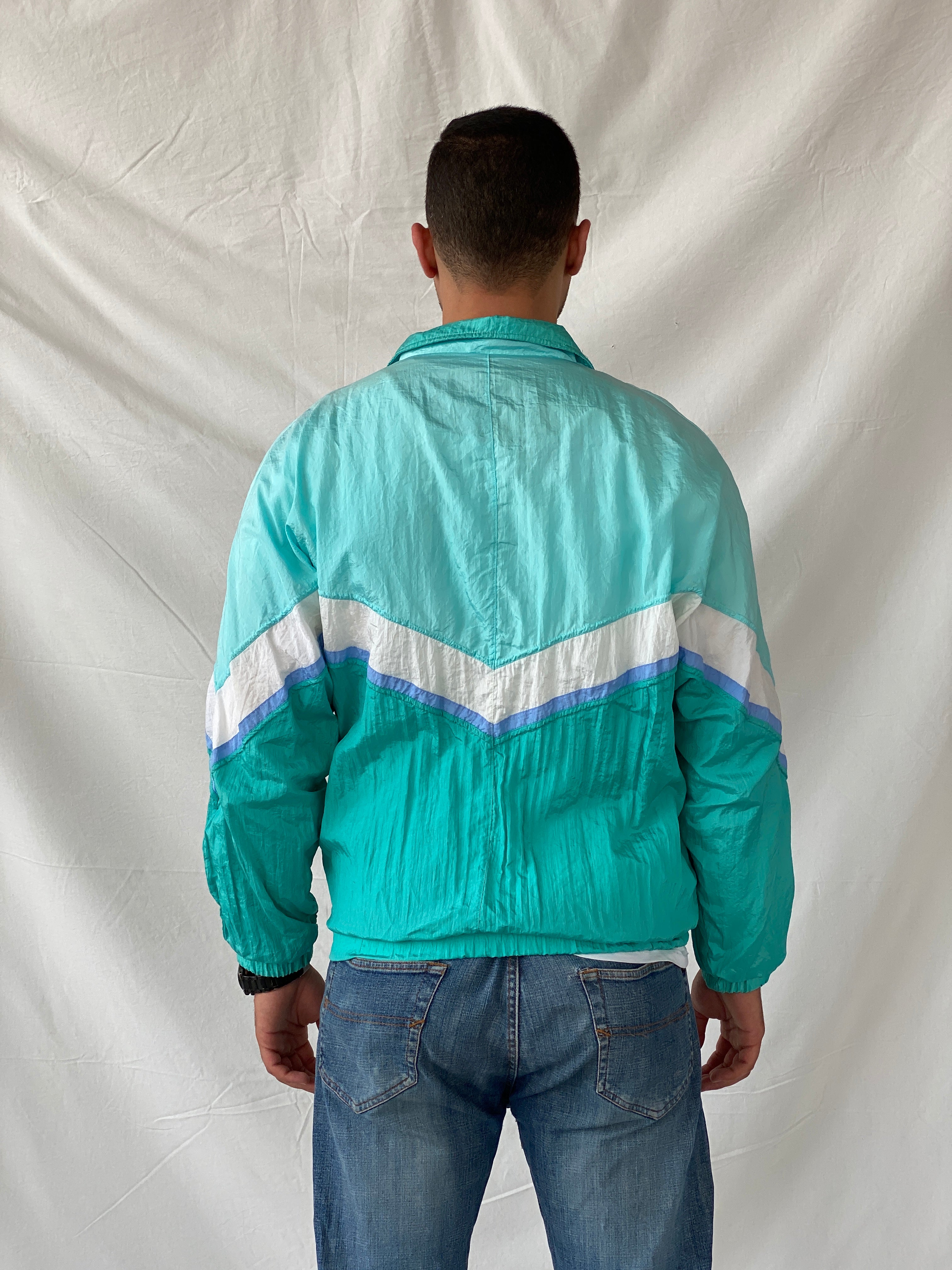 Vintage 80s/90s Lavon by Cheerful Corp Blue Windbreaker - XL