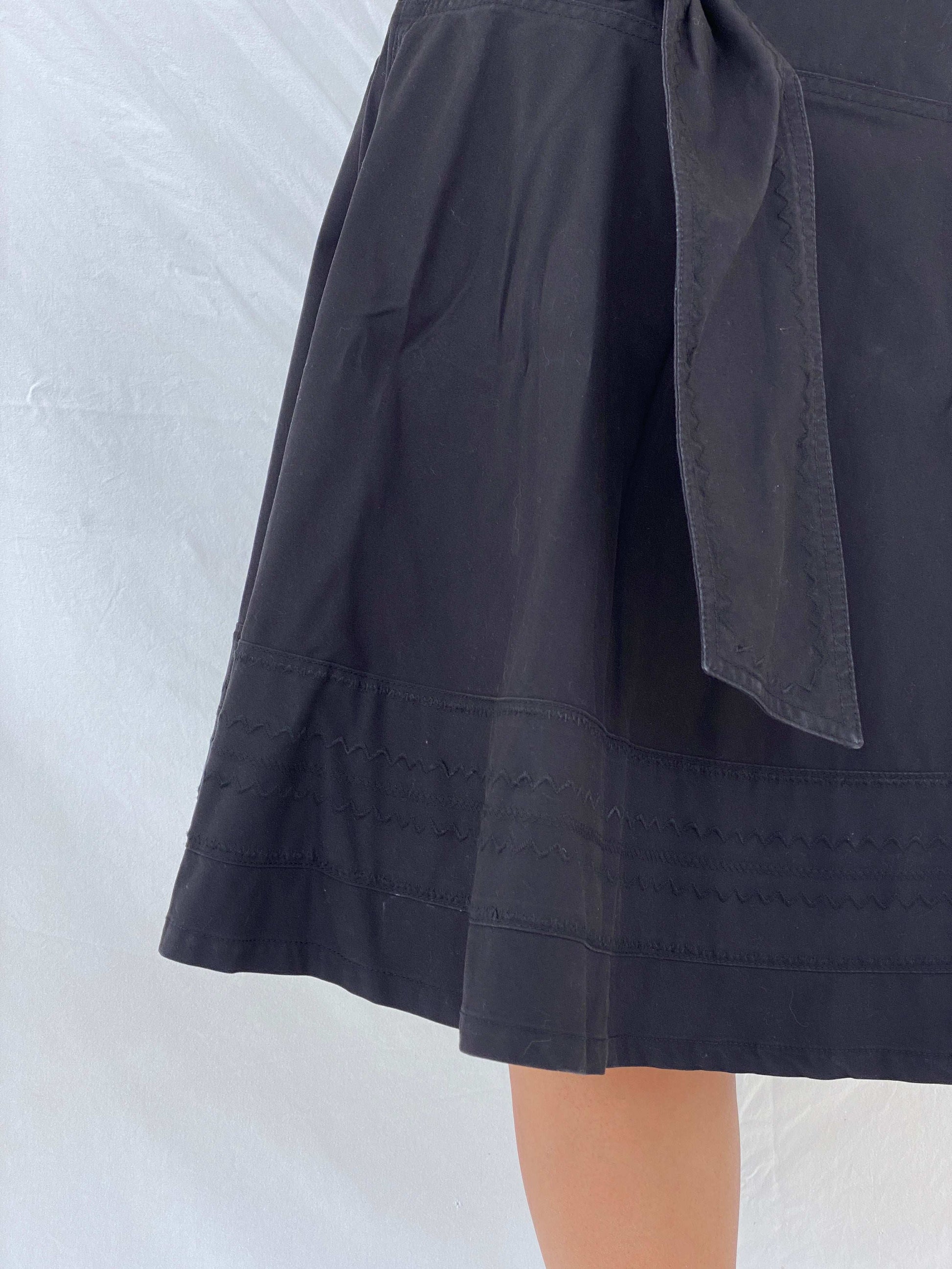 Diesel A-Line Buckled Utility Black Midi Skirt Size XL - Balagan Vintage Midi Skirt 00s, 90s, cargo skirt, Dina, midi skirt, NEW IN