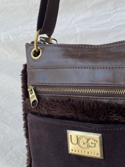 UGG Australia Chocolate Brown Crossbody Bag