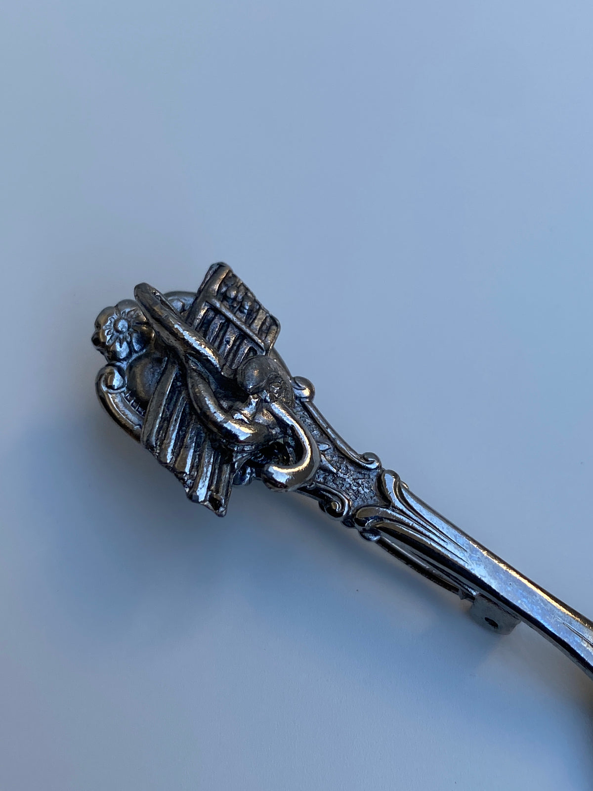 Vintage Silver Tone Fork Brooch Figural Cutlery Lapel Pin Vintage Silver Tone Fork Brooch Figural Cutlery Lapel Pin