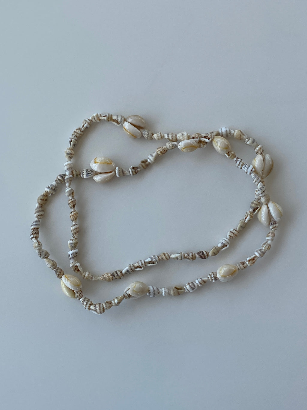 Natural Shell Beach Costal Ivory Nautical Cowrie Conch Nautilus Shells Necklace