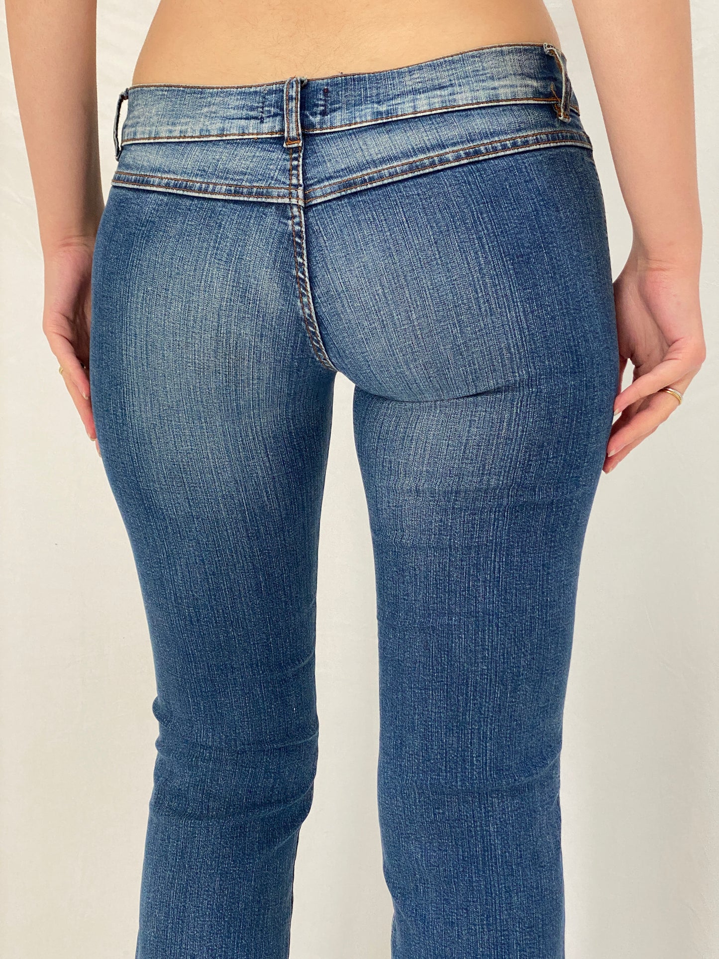 Vintage Y2K Carrera Italian Low Rise Flare Jeans - 36EUR