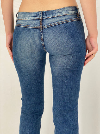 Vintage Y2K Carrera Italian Low Rise Flare Jeans - 36EUR