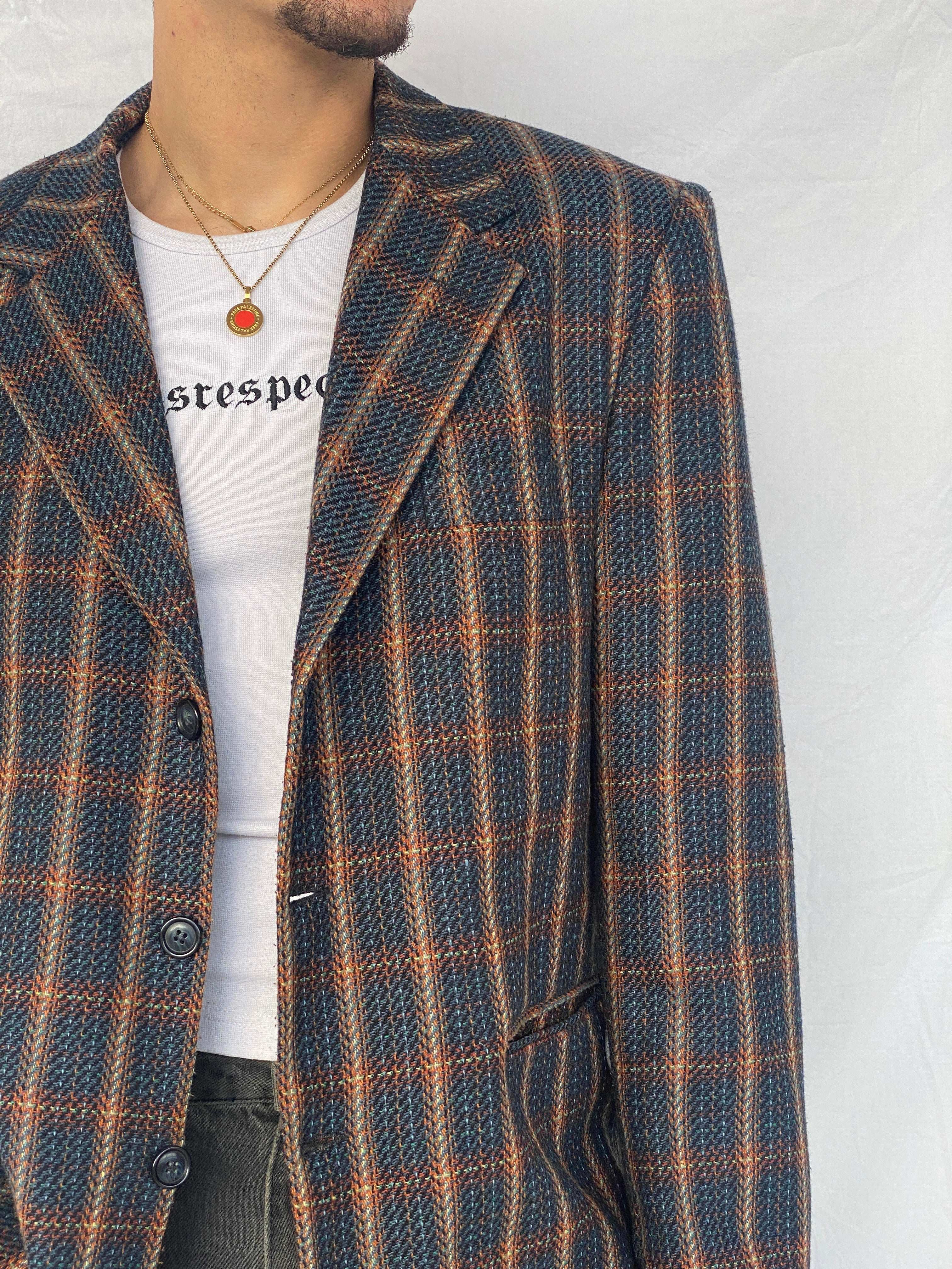 Vintage Truva Collection Plaid Blazer - Size M/L - Balagan Vintage Blazer 90s, Abdullah, plaid blazer