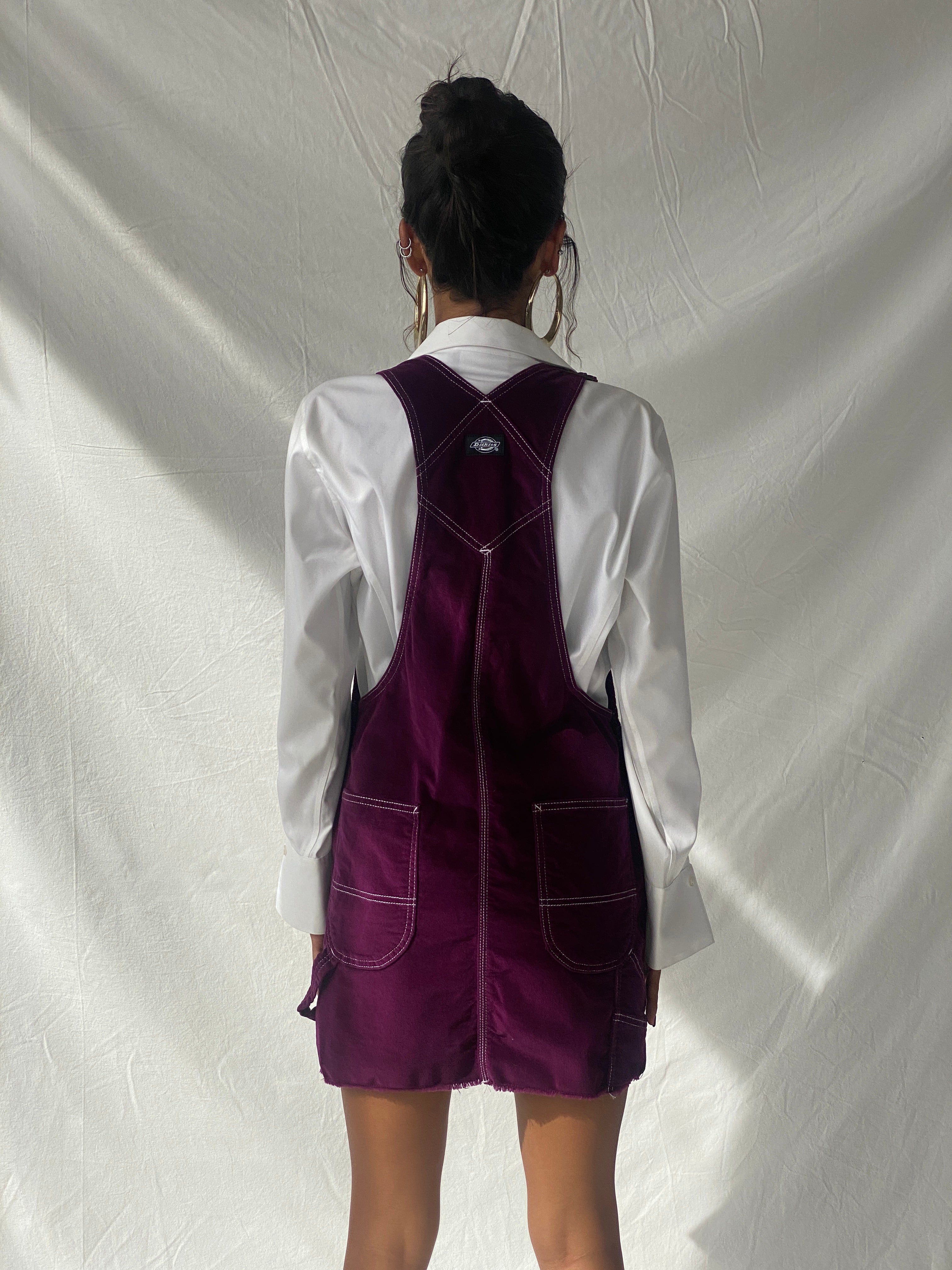 Dickies Juniors’ Carpenter Overall Corduroy Women’s Jumper Dress - XS