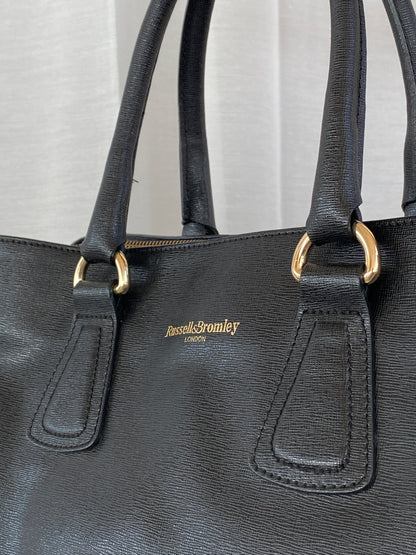 Classic Russel & Bromley London Black Leather Work Bag