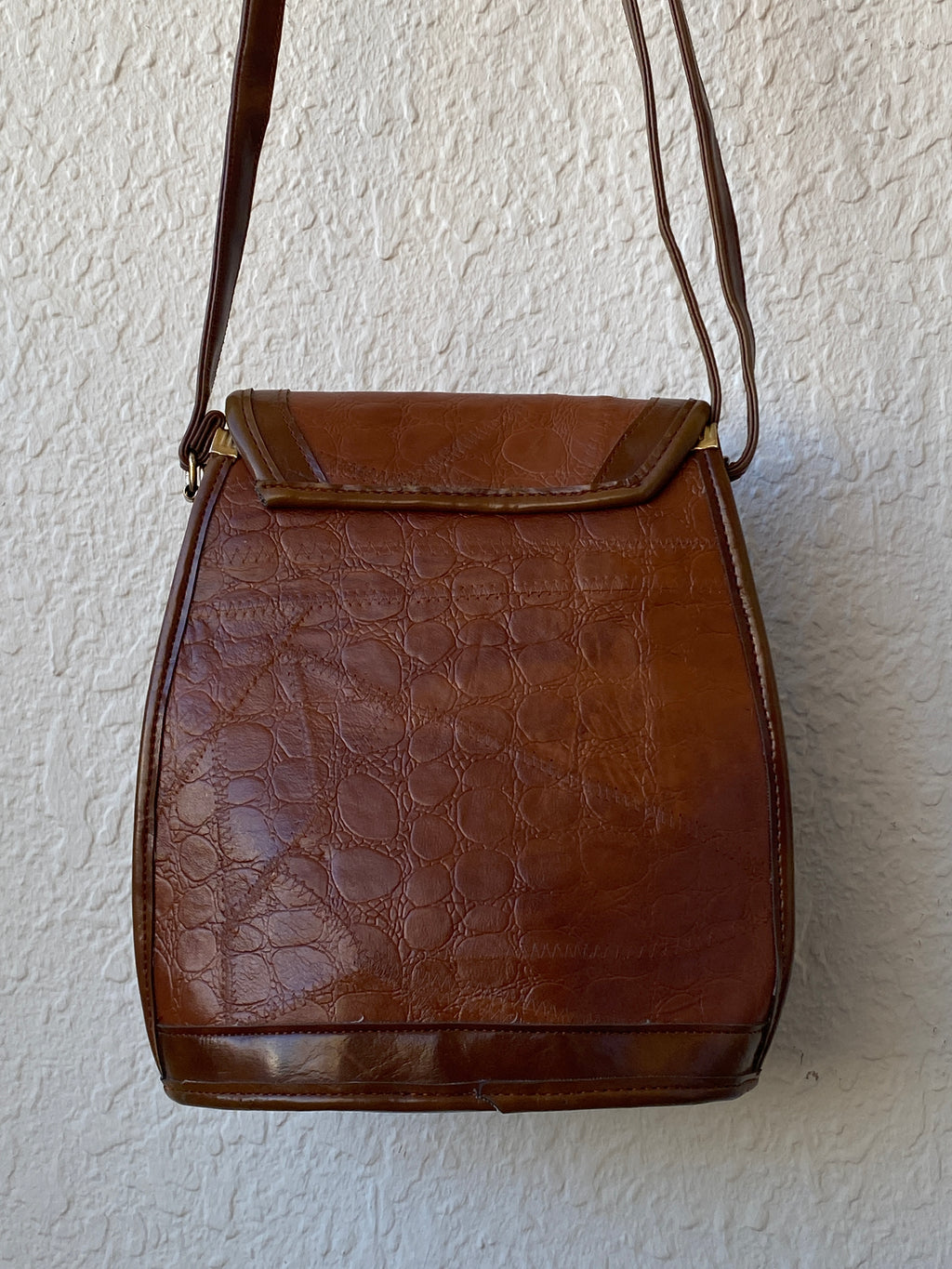 Vintage Marc Chantal Brown Leather Cross Body Bag
