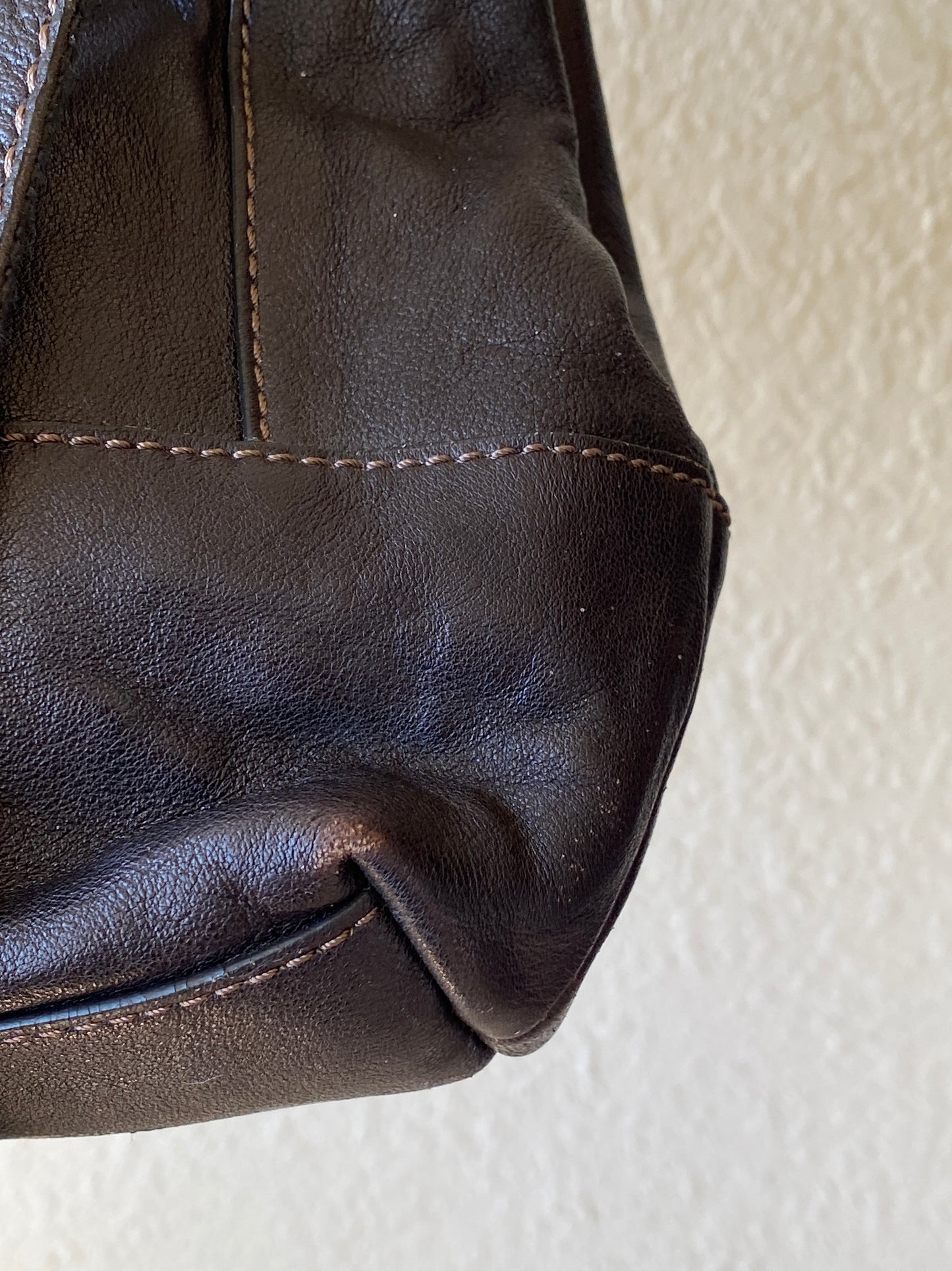 Vintage Y2K Fossil Long Live Vintage Black Distressed Leather Convertible Satchel Crossbody Bag
