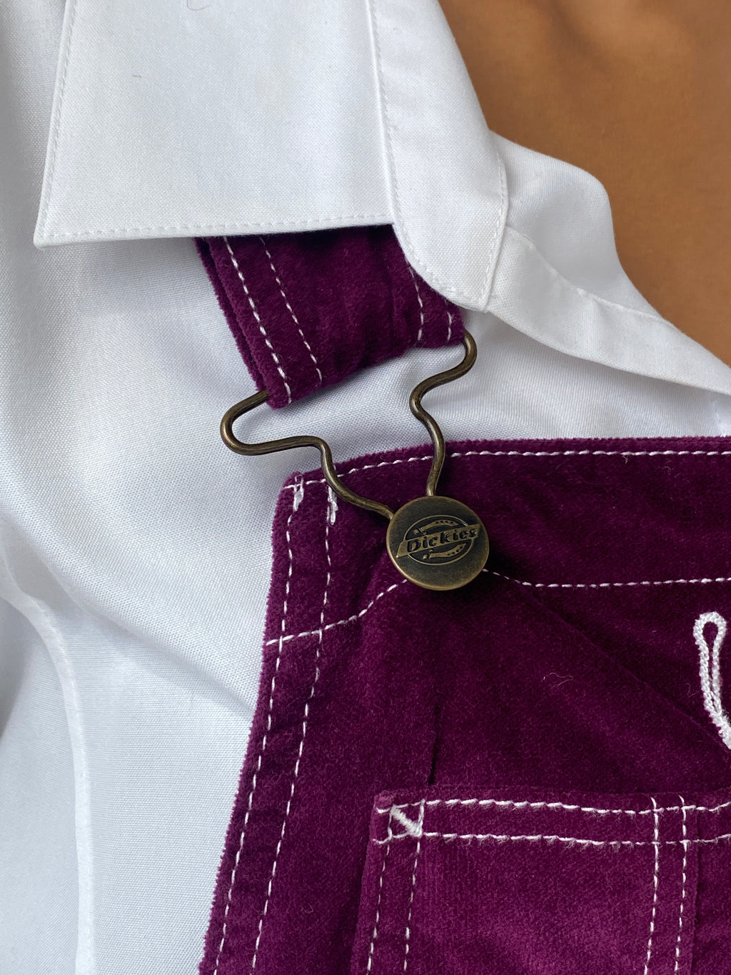 Dickies Juniors’ Carpenter Overall Corduroy Women’s Jumper Dress - XS