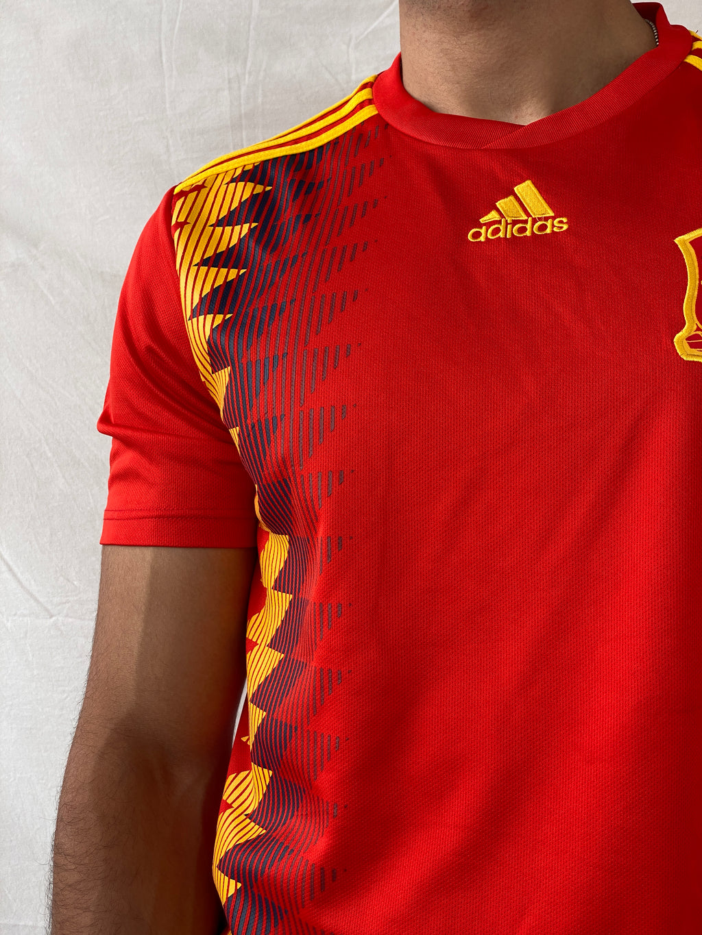 NWT 2018 Adidas Spain National Team Soccer Men’s Red Jersey - XL