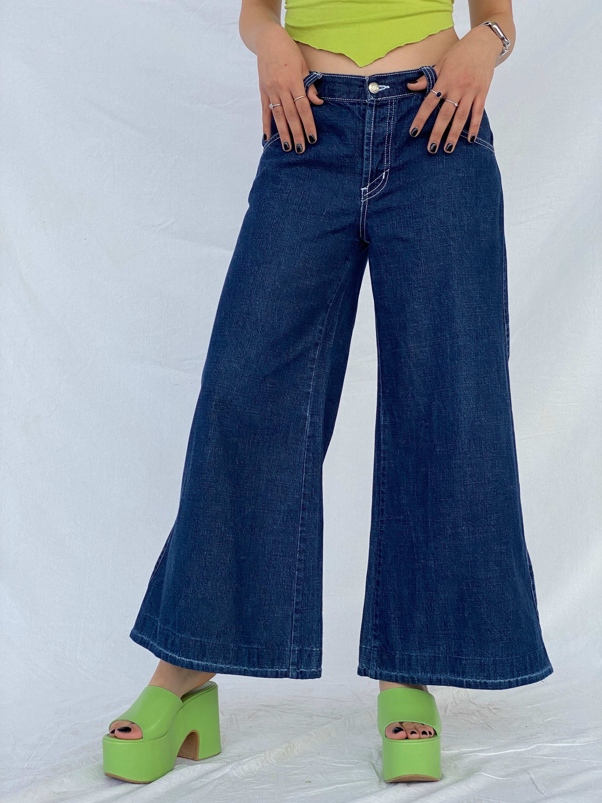 Y2K Resina HipHop Baggy Wide-Legged Jeans - Balagan Vintage Jeans 00s, flare jeans, HipHop, hiphop jeans, Mira, NEW IN