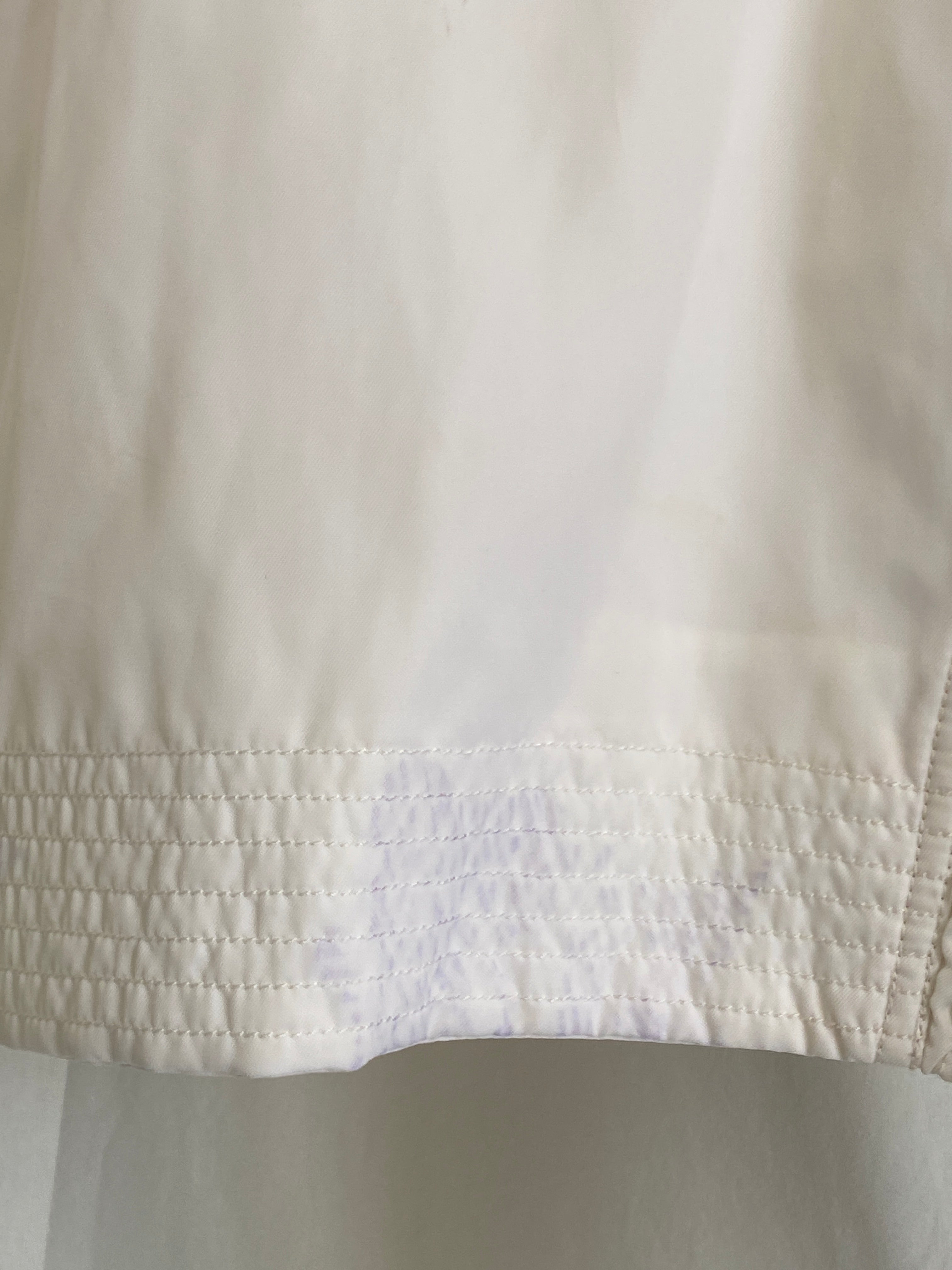 Vintage Harley Davidson Cropped Racing Bomber Jacket White & Orange Motorcycle Streetwear - L