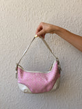 Vintage Y2K Coach Pink Signature Jacquard Mini Shoulder Bag – Style No. NT-4115