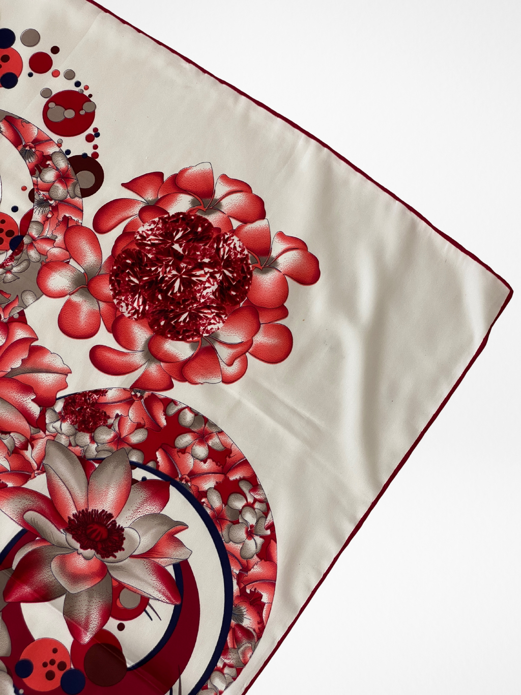 Elegant Zemmira Floral & Abstract Design Square Scarf