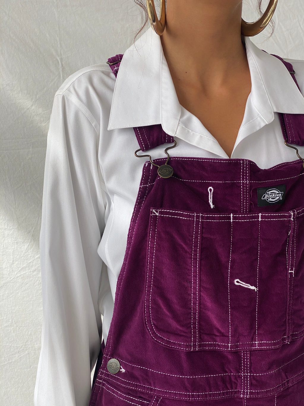 Dickies Juniors’ Carpenter Overall Corduroy Women’s Jumper Dress - XS