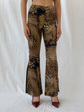 Statement Emozioni Leopard High Waisted Flare Pants - 34EUR