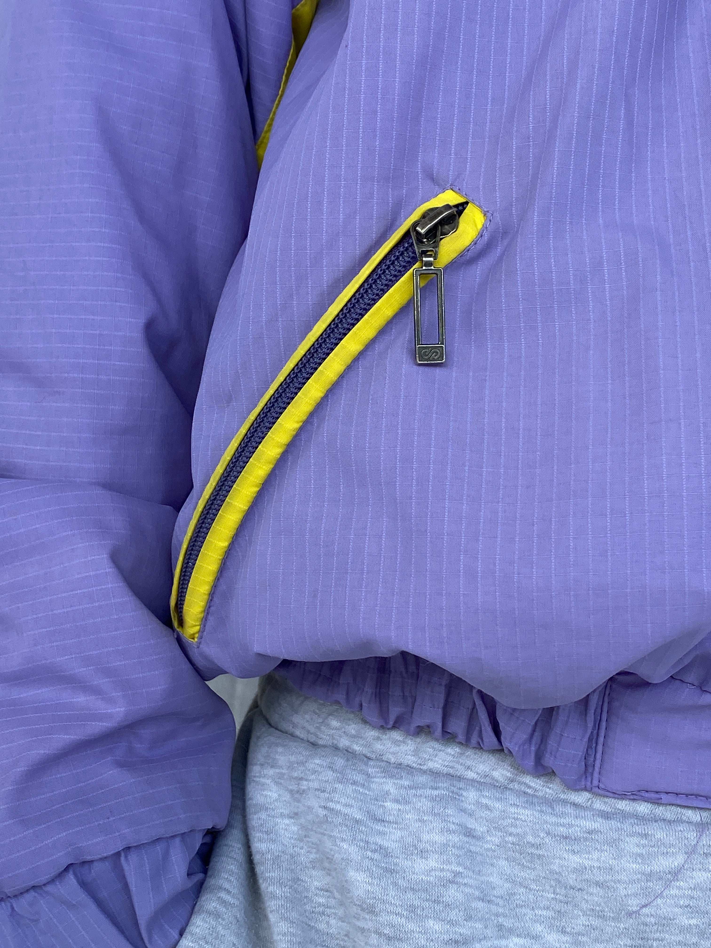 Vintage 80s STYLFRANCE Lavender Puffer Ski Jacket - Size L - Balagan Vintage Ski Jacket 80s, Abdullah, heavy jacket, puffer jacket, ski jacket, vintage jacket