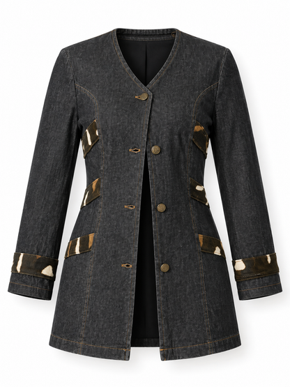 Vintage Jamp Fashion By Charlie Cotton Denim Jacket - M