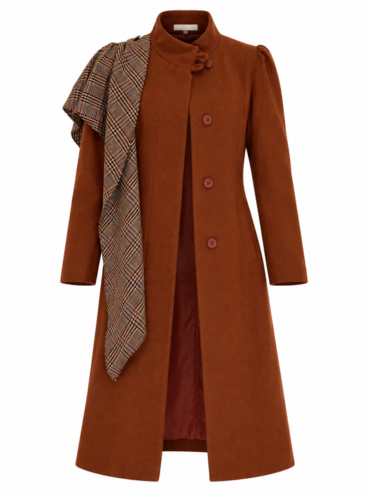 Vintage 80s/90s Fashions by JILL Rust Brown Structured Tailored Coat - S
