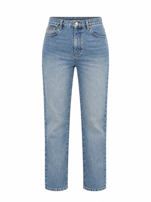 Vintage 90s Calvin Klein Light Wash High-Waisted Straight Leg Jeans – 40EUR