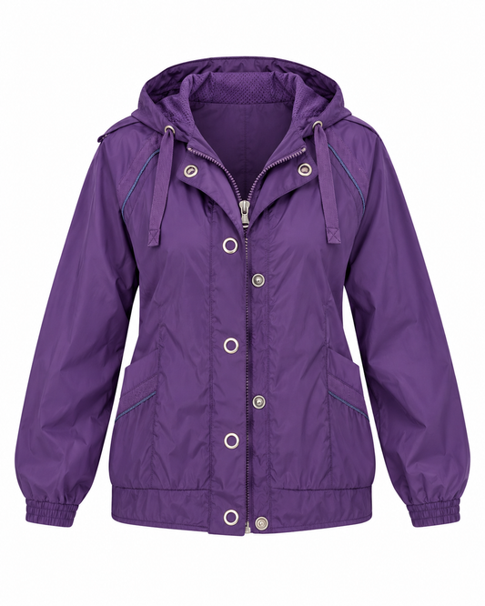 Adidas x Stella McCartney Purple Windbreaker Track Lightweight Sports Jacket - L