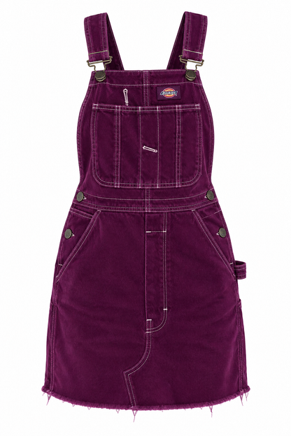 Dickies Juniors’ Carpenter Overall Corduroy Women’s Jumper Dress - XS