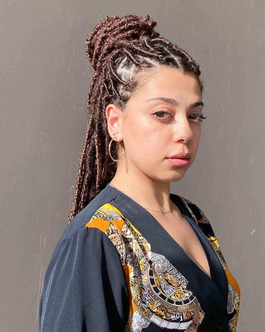 Vintage Mark Anthony Printed Shirt - Balagan Vintage Full Sleeve Shirt Afro print, crazy print, Rahmeh, shirt, vintage, vintage prints, women, women shirt