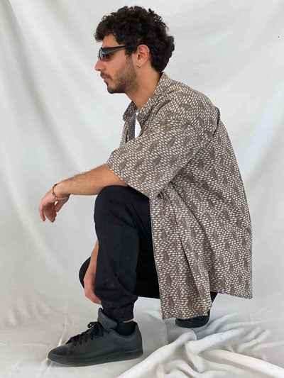 Columbia Fish Print Shirt - Balagan Vintage Half Sleeve Shirt half sleeve shirt, printed shirt, shirt, shirts, streetwear, techno, techno wear, unisex, unisex shirts, vintage, vintage prints