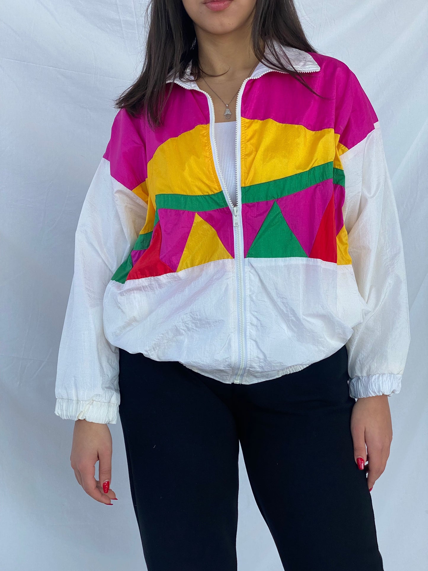 Vintage U.C.T.F. Windbreaker Jacket - Balagan Vintage Windbreaker Jacket 90s, jacket, nylon, outerwear, vintage, windbreaker, windbreaker jacket