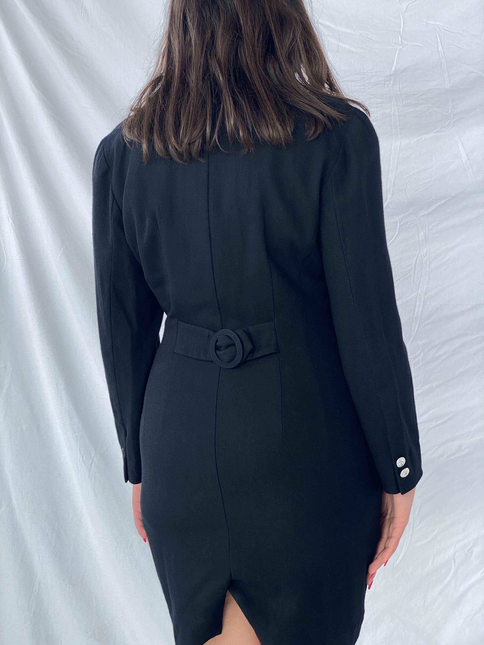 Vintage HabitCommode Blazer Dress - Balagan Vintage Blazer Dress 90s, black dress, blazer, dress, outerwear