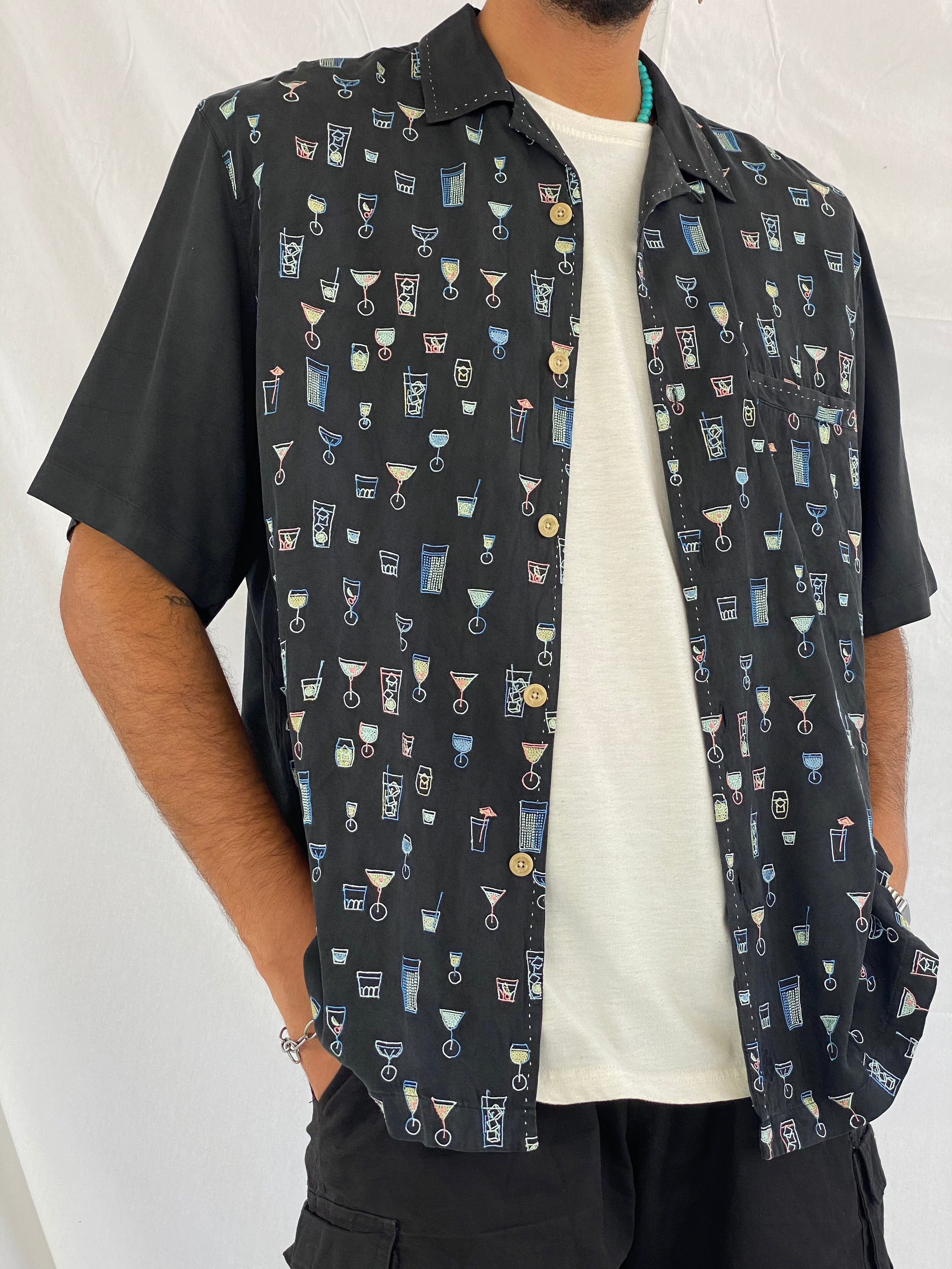 Vintage Nat Nast Luxury Originals Silk Shirt - Balagan Vintage Half Sleeve Shirt 00s, 90s, print, retro, shirt, shirts, streetwear, summer, techno, techno wear, unisex, unisex shirts, vintage, vintage prints