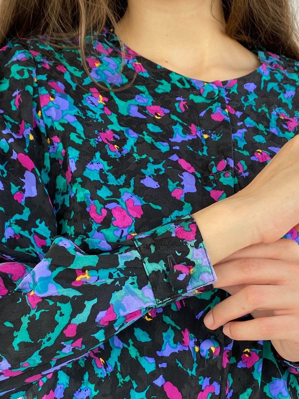 Vintage Perri Cutten Printed Shirt - Balagan Vintage Full Sleeve Shirt 00s, 90s, full sleeve shirt, outerwear, printed shirt, prints, shirt, shirts, streetwear, vintage, winter, women