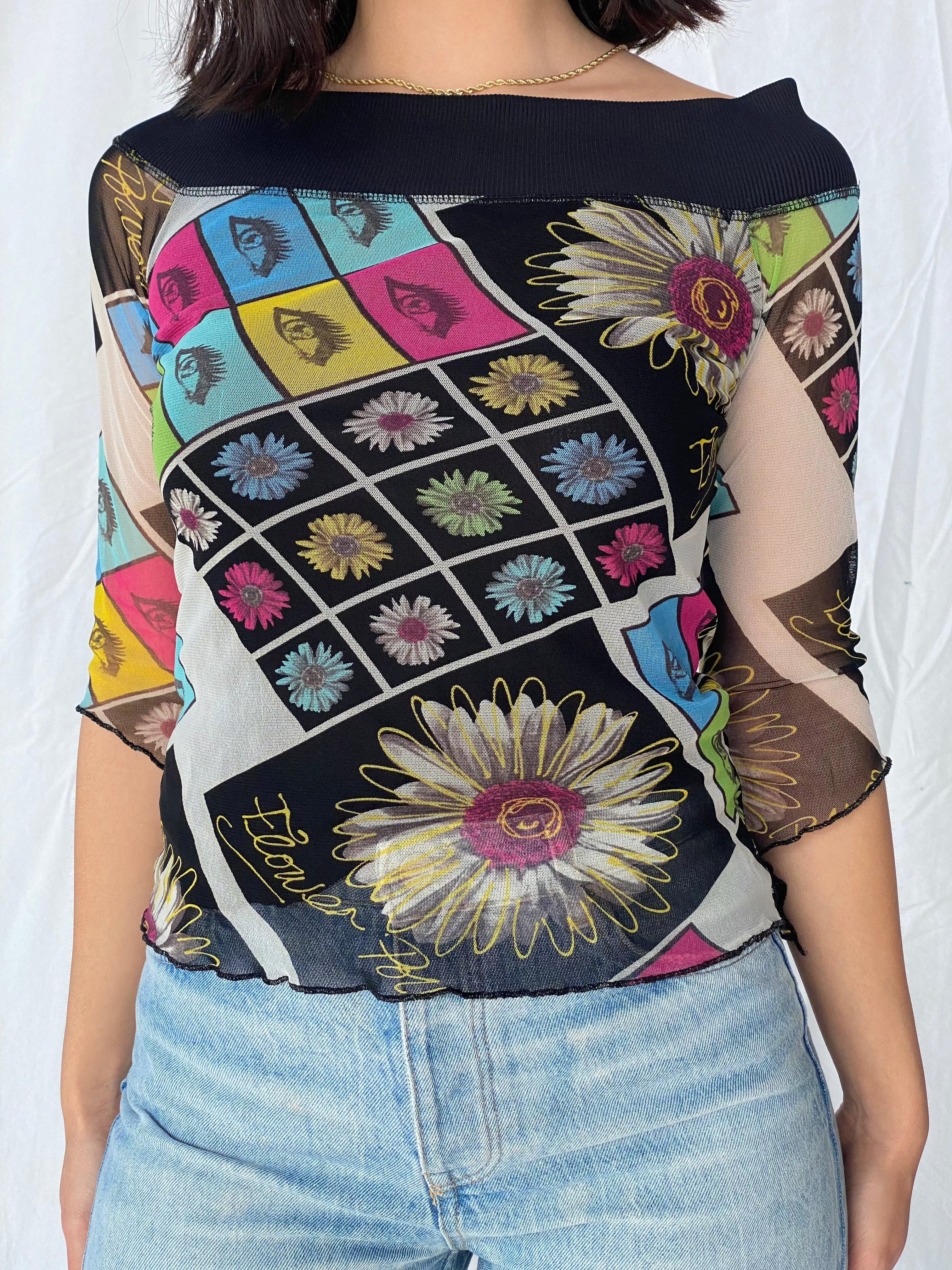 Vintage 90s Fórmul@ Joven Mesh Top - Balagan Vintage Mesh Top 00s, 90s, mesh, mesh top, vintage