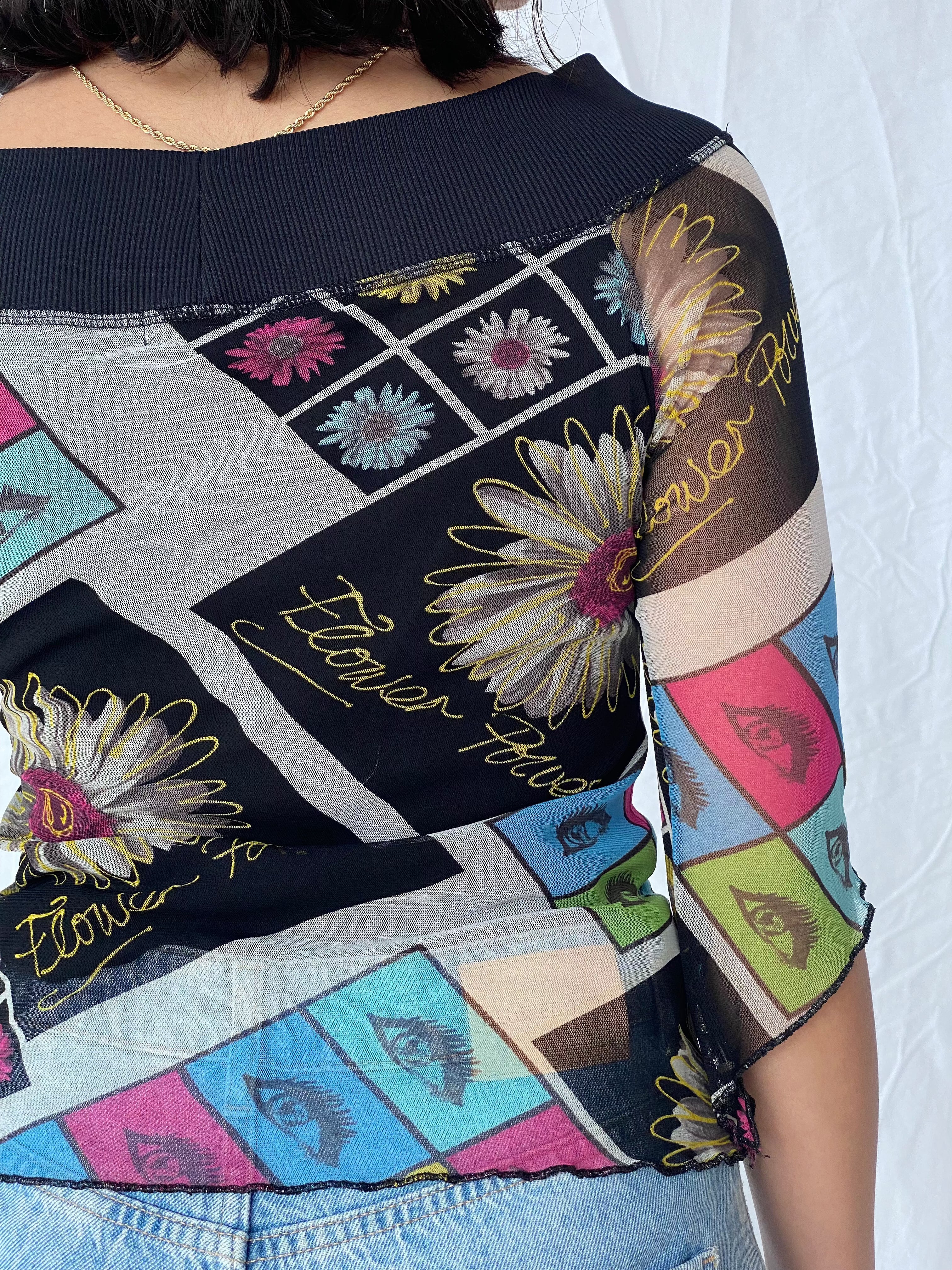 Vintage 90s Fórmul@ Joven Mesh Top - Balagan Vintage Mesh Top 00s, 90s, mesh, mesh top, vintage