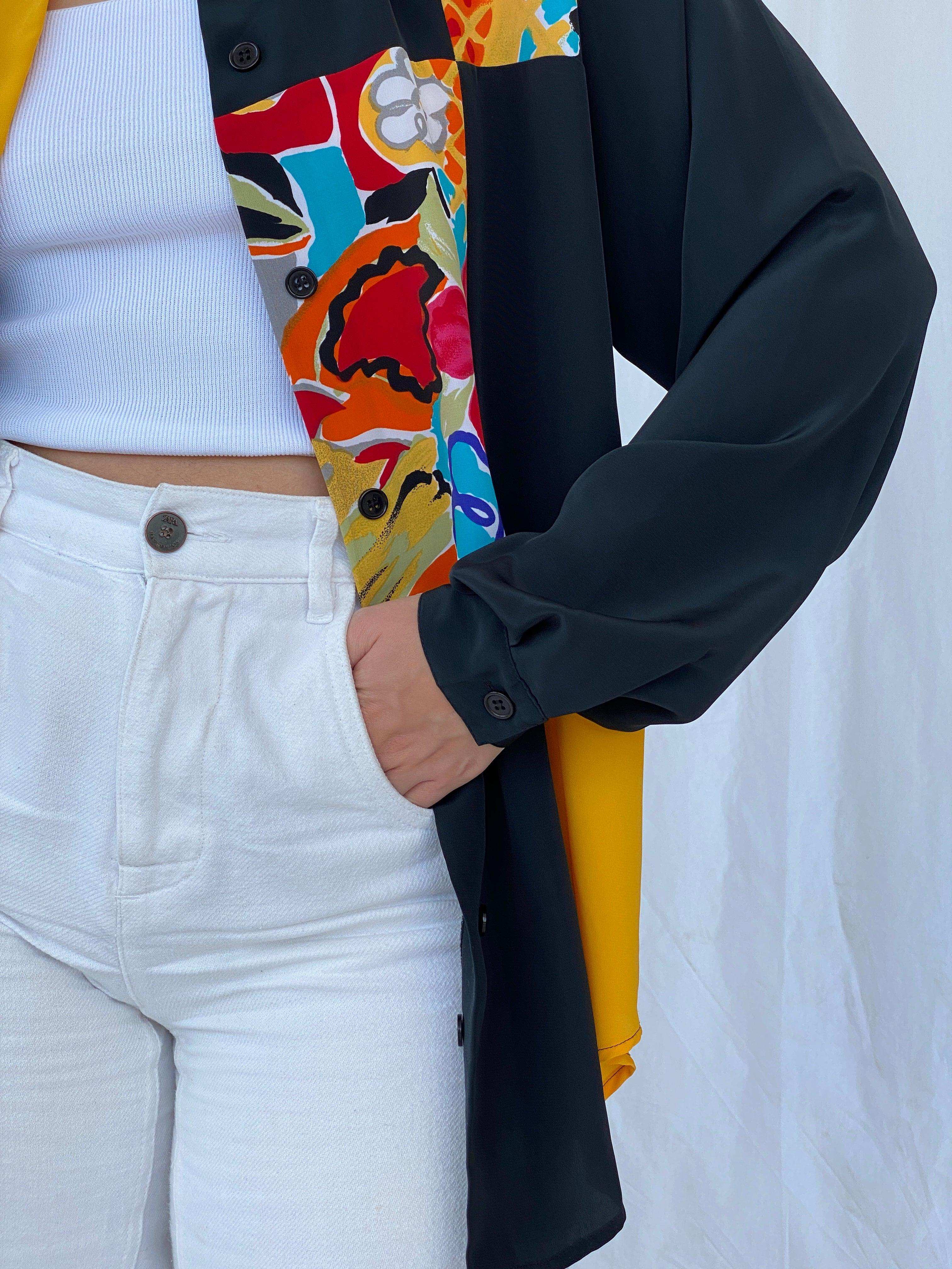 Vintage New Fast Printed Shirt - Balagan Vintage Full sleeve Shirt 90s, Batoul, full sleeve shirt, printed shirt