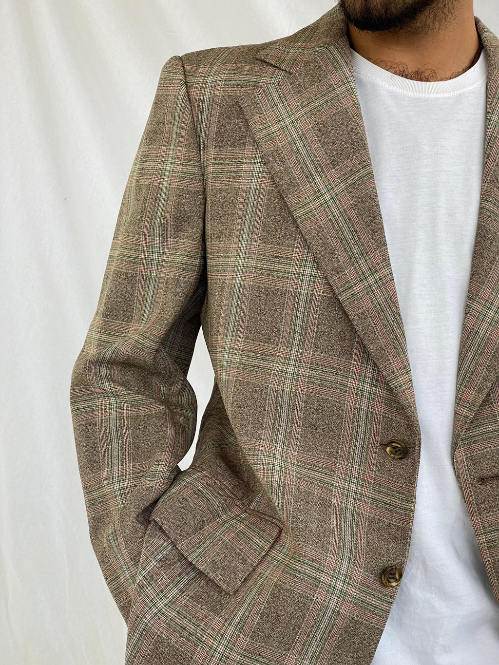 Vintage CRICKTEER Plaid Blazer - Balagan Vintage Blazer 00s, 90s, blazer, formal, full sleeve blazer, men blazer, plaid