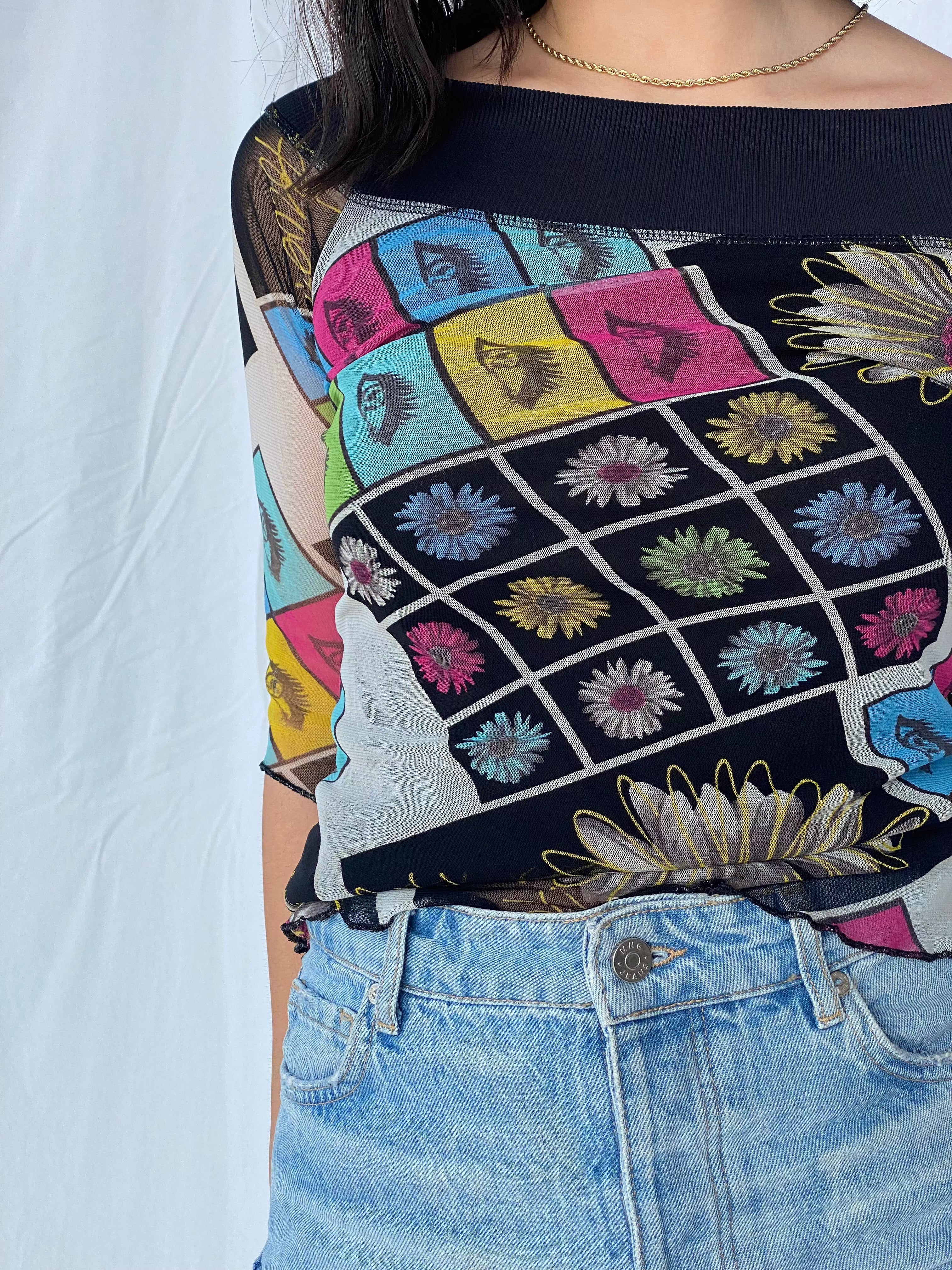 Vintage 90s Fórmul@ Joven Mesh Top - Balagan Vintage Mesh Top 00s, 90s, mesh, mesh top, vintage